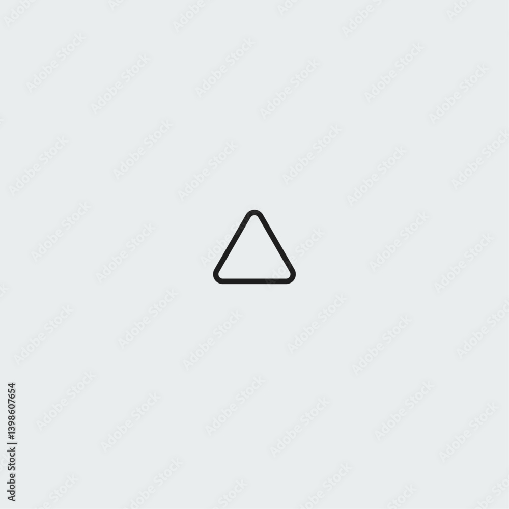 Triangle icon logo flat vector design Triangle icon logo flat vector design