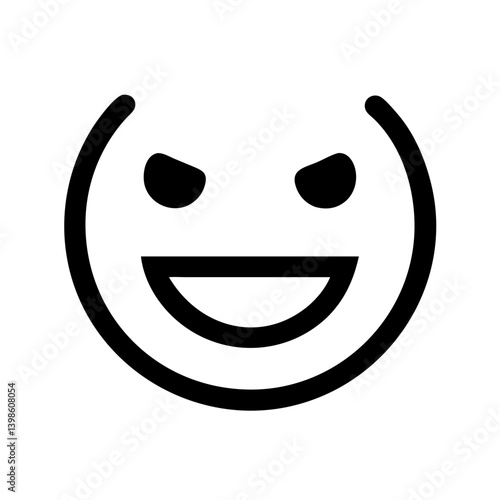 grin  vector flat icon