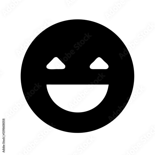 grin  vector flat icon