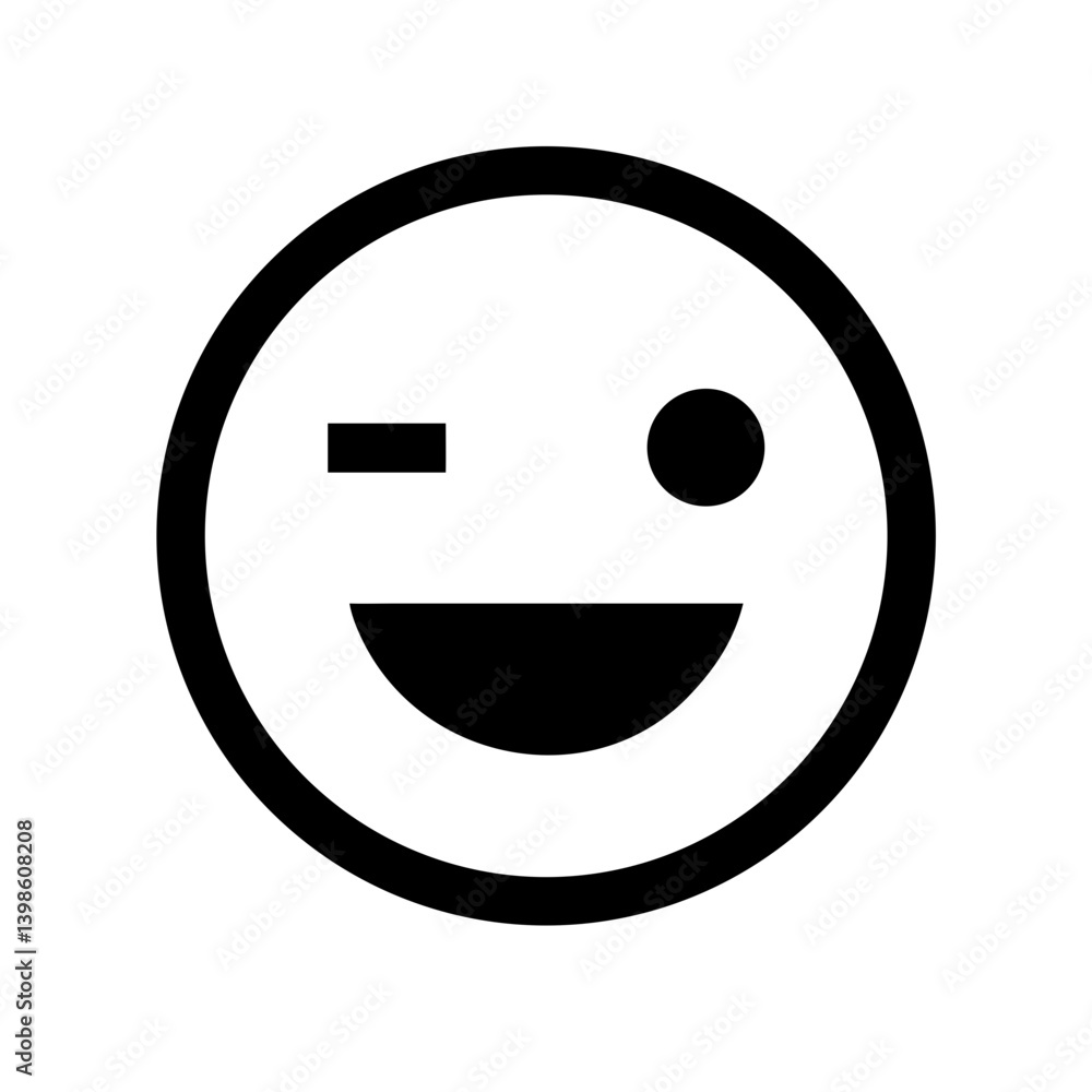 Fototapeta premium grin alt vector flat icon