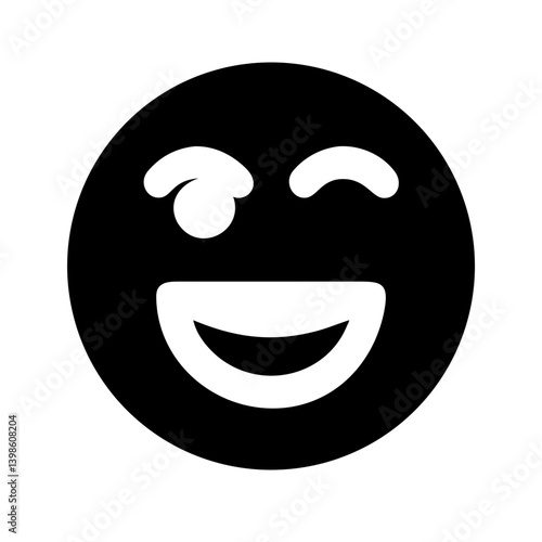 grin alt  vector flat icon