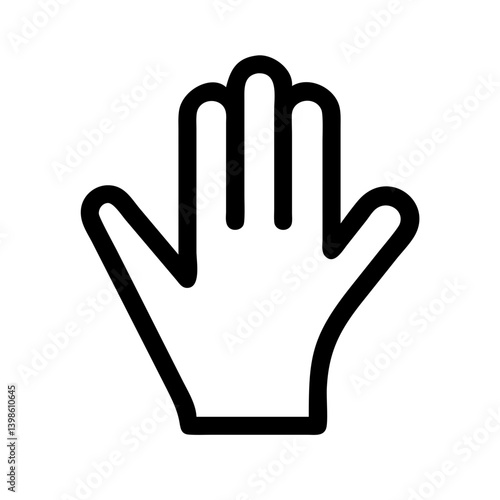 hand  vector flat icon