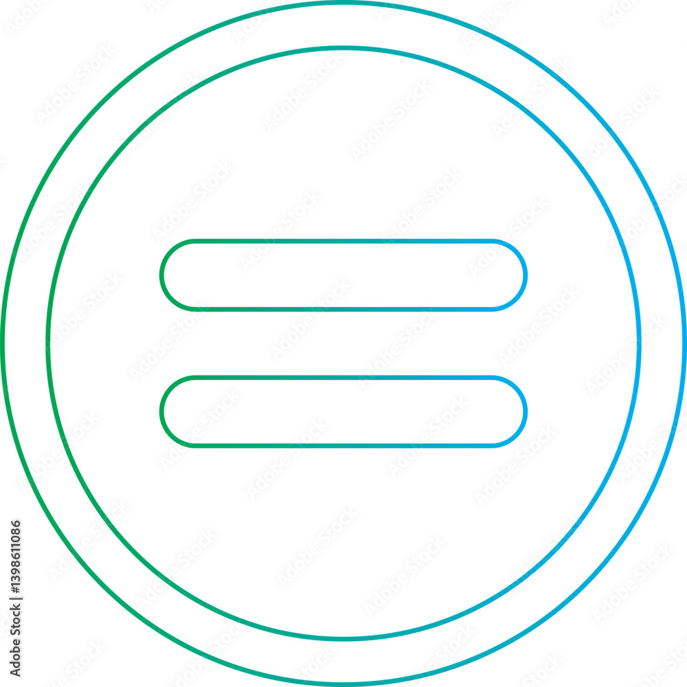 Equal to Symbol single vector illustration icon Equal to Symbol single vector illustration icon