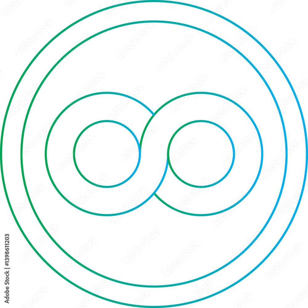 Infinity Symbol single vector illustration icon Infinity Symbol single vector illustration icon