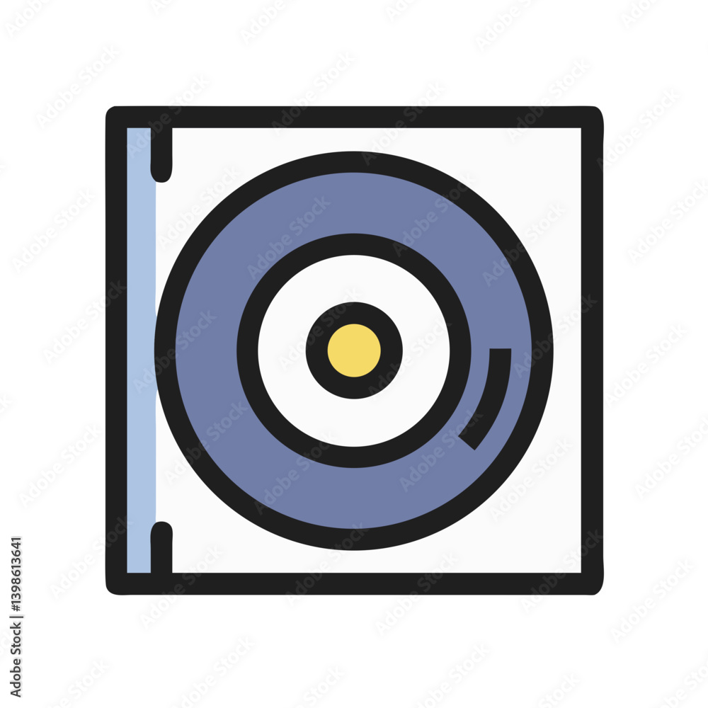 Compact Disc Icon for Music, Storage, and Digital Media Compact Disc Icon for Music, Storage, and Digital Media