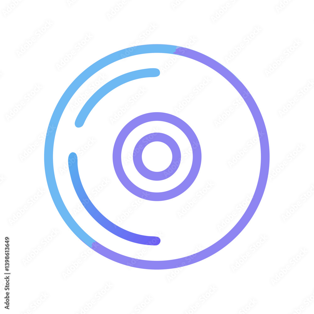 Compact Disc Icon for Music, Storage, and Digital Media Compact Disc Icon for Music, Storage, and Digital Media