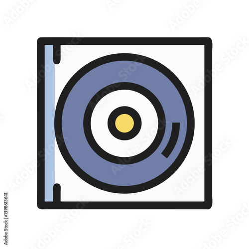 Compact Disc Icon for Music, Storage, and Digital Media