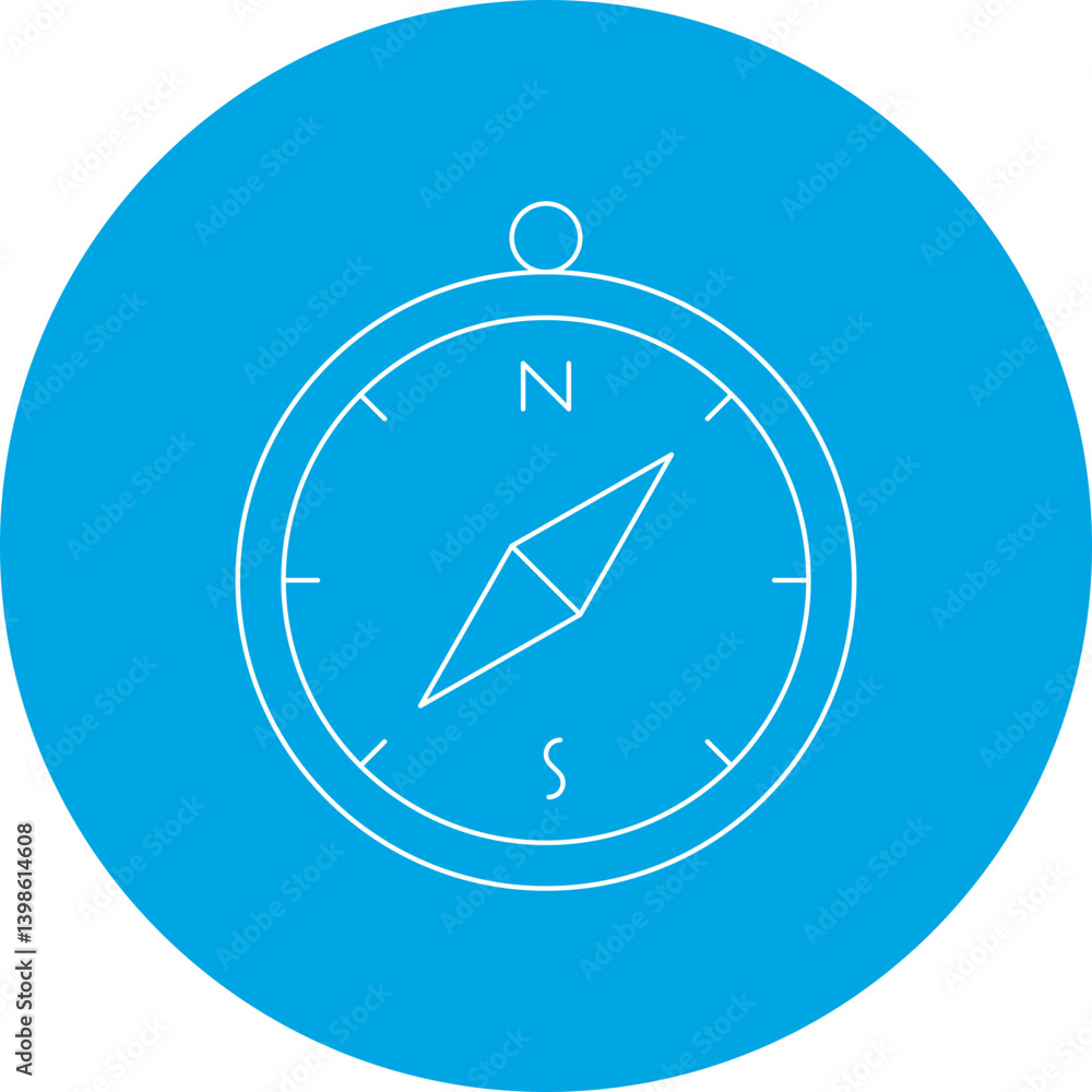 Compass single vector illustration icon Compass single vector illustration icon