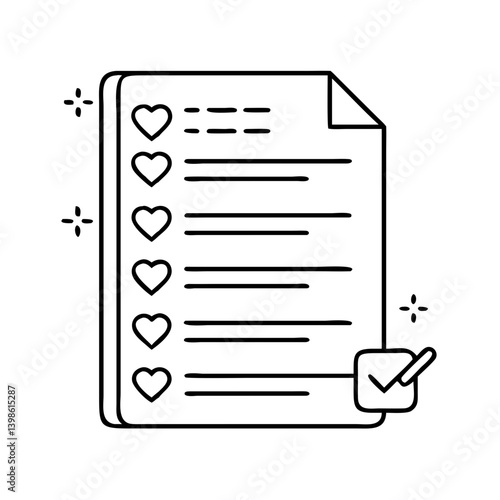 wishlist icon, wishlist vector illustration-simple illustration of wishlist, perfect for wishlist logos and icons