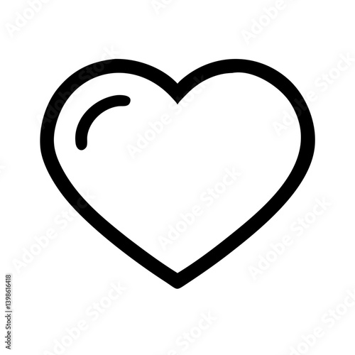 heart free interface icon glyph  vector flat icon