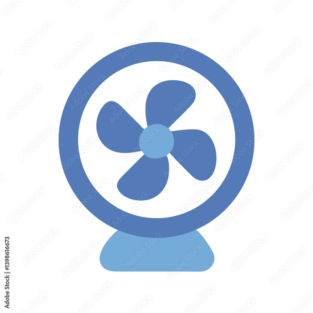 Fan Icon for Cooling Systems, Airflow, and Home Appliances Fan Icon for Cooling Systems, Airflow, and Home Appliances