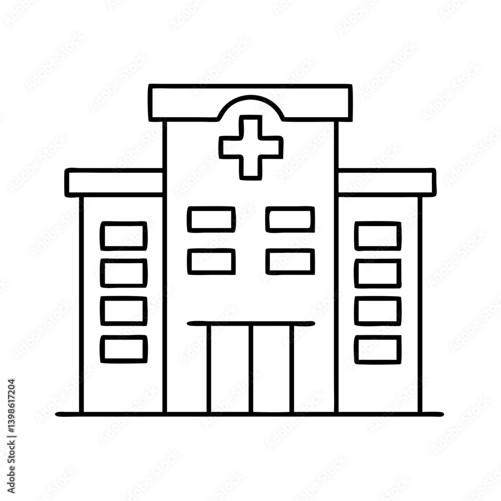 hospital icon, hospital vector illustration-simple illustration of hospital, perfect for hospital logos and icons hospital icon, hospital vector illustration-simple illustration of hospital, perfect for hospital logos and icons