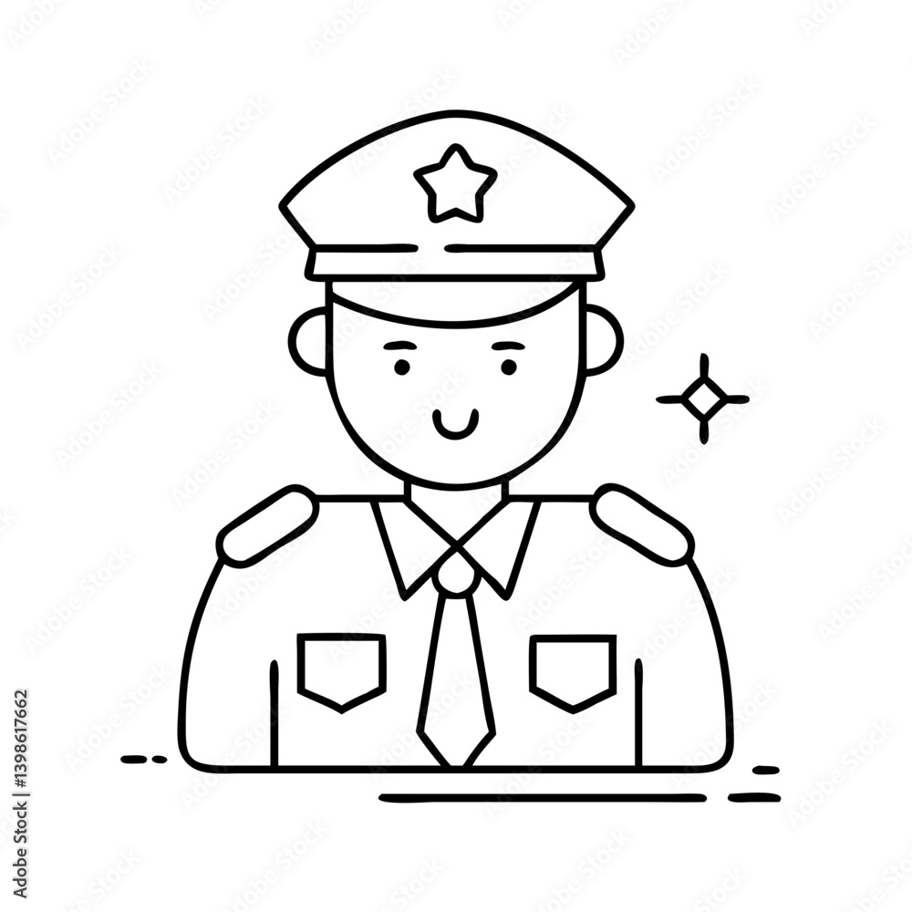 police officer icon, police officer vector illustration-simple illustration of police officer, perfect for police officer logos and icons police officer icon, police officer vector illustration-simple illustration of police officer, perfect for police officer logos and icons