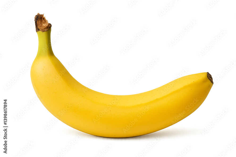 Fresh Ripe Banana Isolated on Transparent Background Fresh Ripe Banana Isolated on Transparent Background