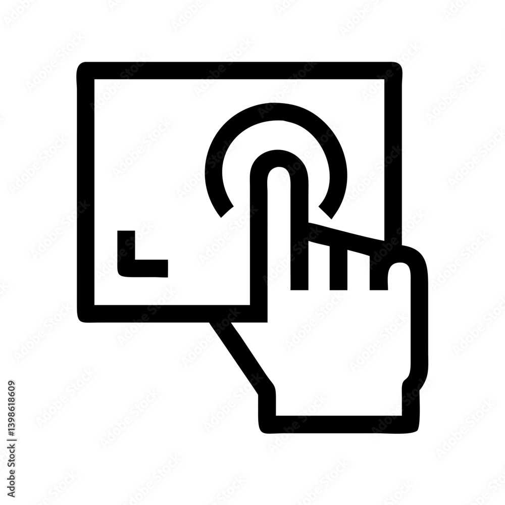 interactive vector flat icon interactive vector flat icon