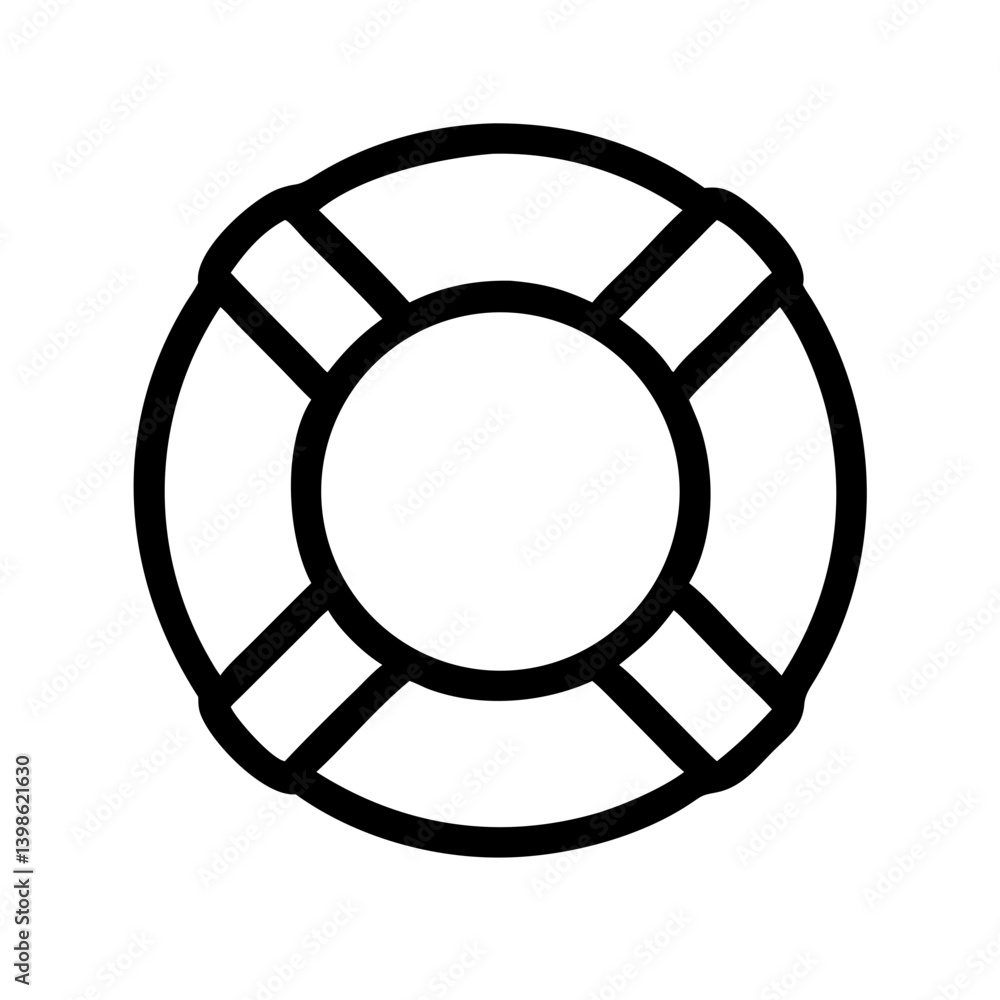 life ring vector flat icon life ring vector flat icon