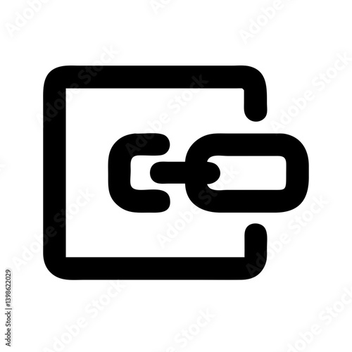 link alt  vector flat icon