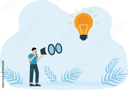 climbing the ideal ladder man climbs the ladder to achieve the goal, the path to success is motivation career advancement, search for ideas concept

