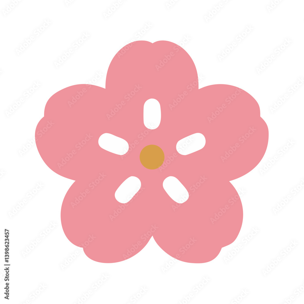 Hanami Icon for Cherry Blossom, Spring, and Japanese Tradition Hanami Icon for Cherry Blossom, Spring, and Japanese Tradition