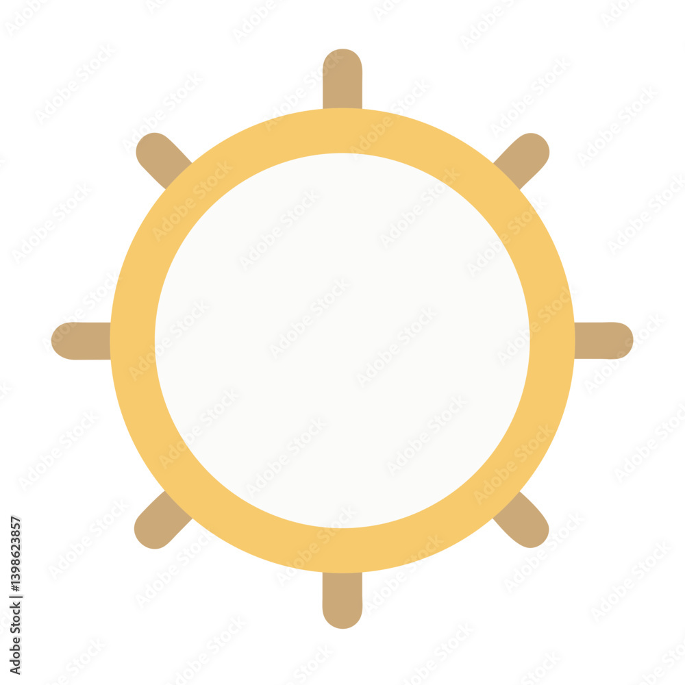 Helm Icon for Navigation, Sailing, and Leadership Helm Icon for Navigation, Sailing, and Leadership