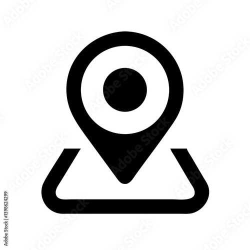 location alt  vector flat icon