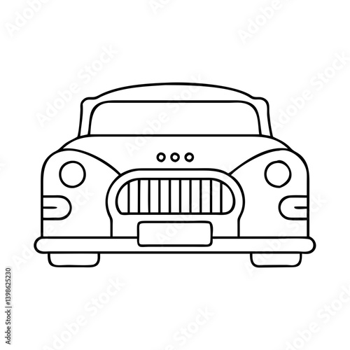 retro bumper icon, retro bumper vector illustration-simple illustration of retro bumper, perfect for retro bumper logos and icons