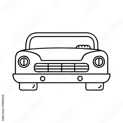 retro bumper icon, retro bumper vector illustration-simple illustration of retro bumper, perfect for retro bumper logos and icons