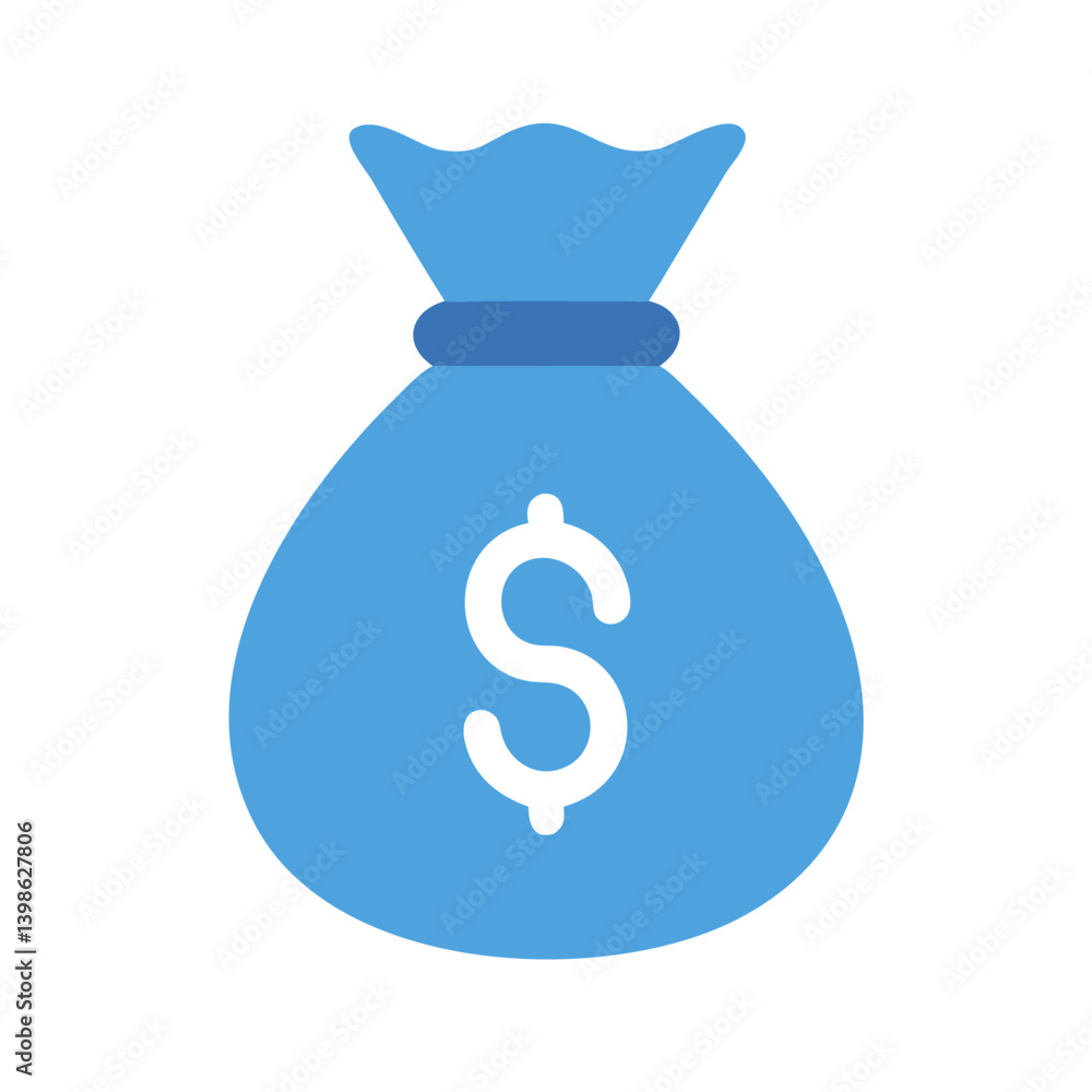 Money Bag Icon for Finance, Wealth, and Business Concepts Money Bag Icon for Finance, Wealth, and Business Concepts