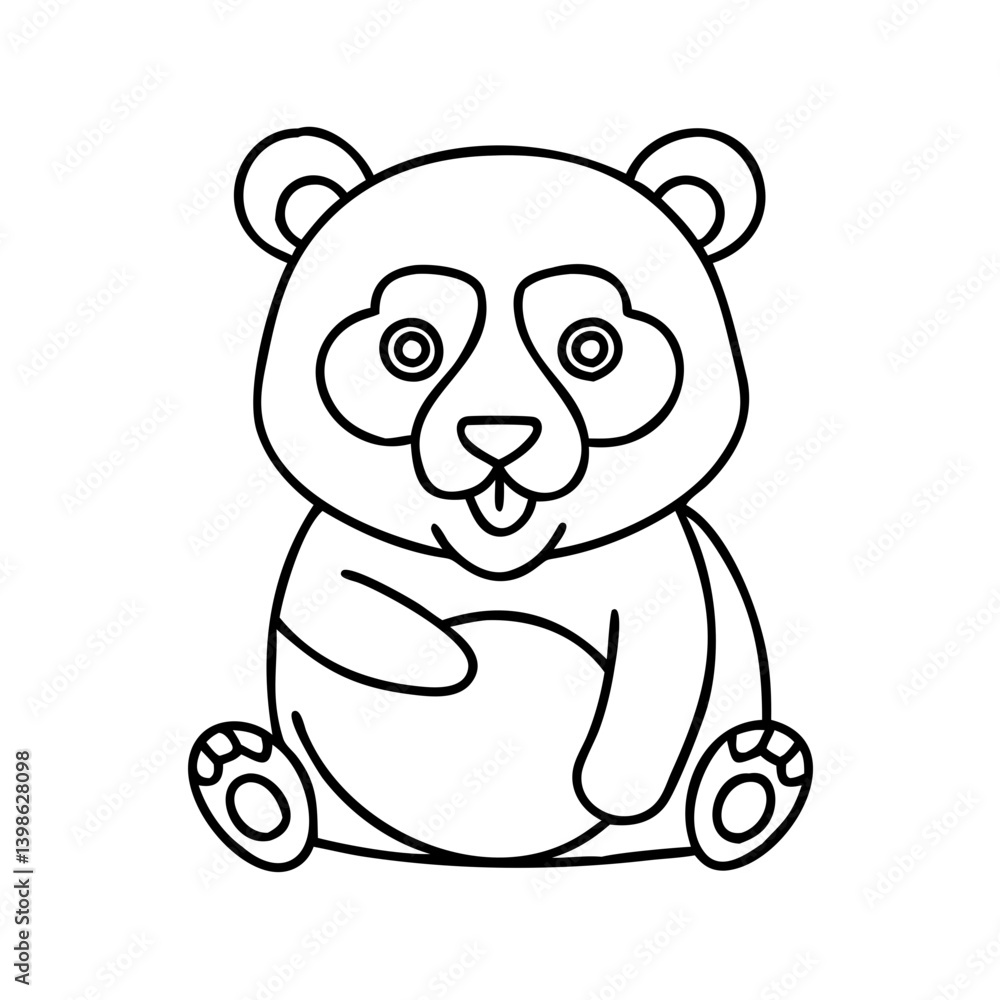 panda icon, panda vector illustration-simple illustration of panda, perfect for panda logos and icons panda icon, panda vector illustration-simple illustration of panda, perfect for panda logos and icons