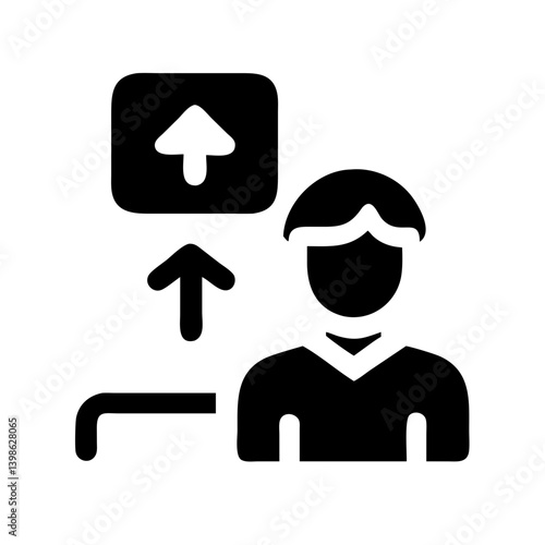 mentorship icon  vector flat icon