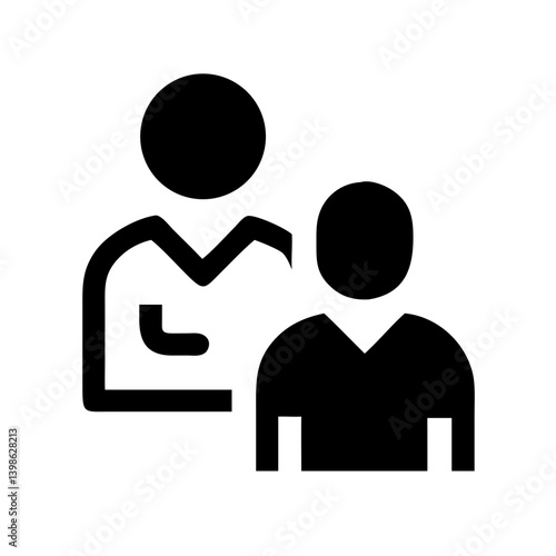 mentorship icon glyph  vector flat icon