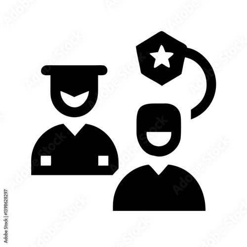 mentorship icon glyph  vector flat icon