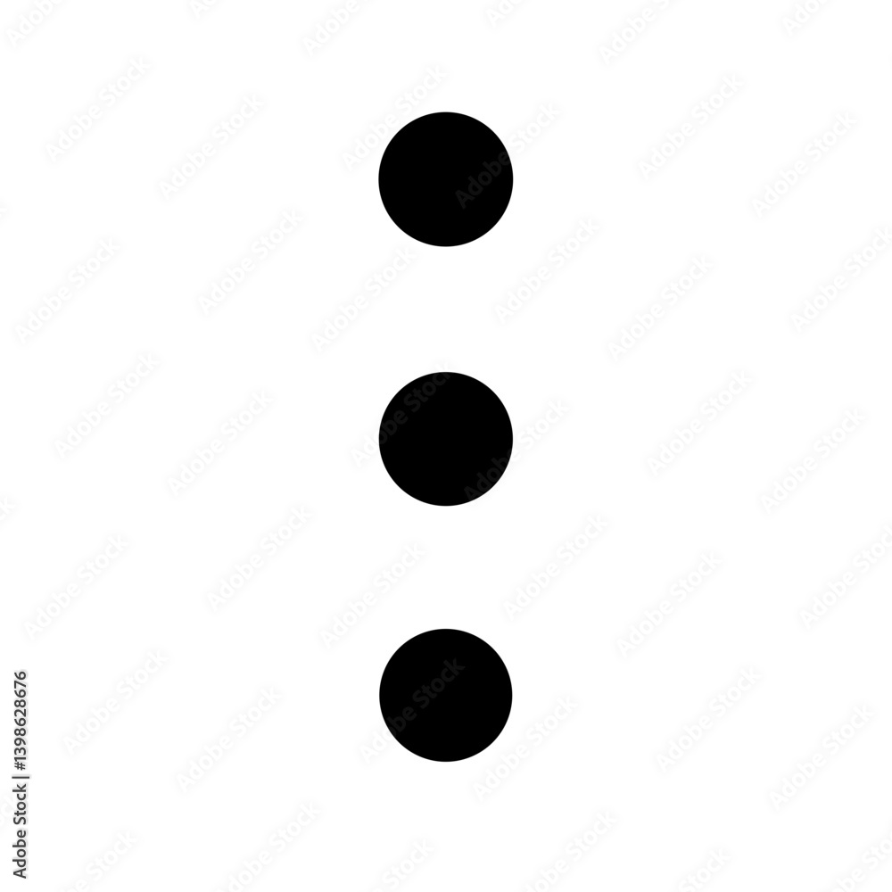 menu dots vertical vector flat icon menu dots vertical vector flat icon