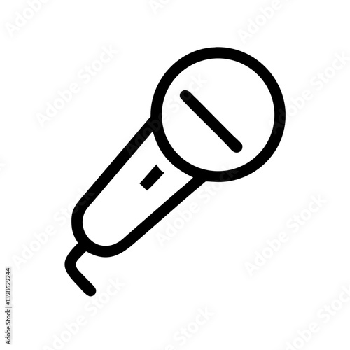 microphone alt  vector flat icon