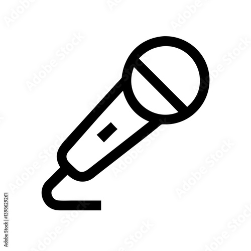 microphone alt  vector flat icon