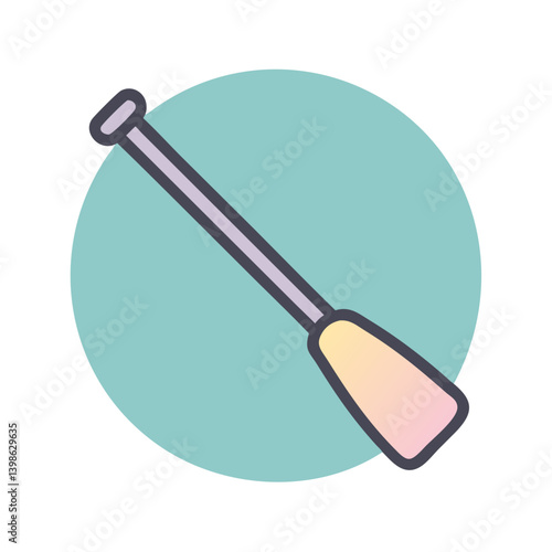 Oar Icon for Water Sports, Boating, and Rowing Activities