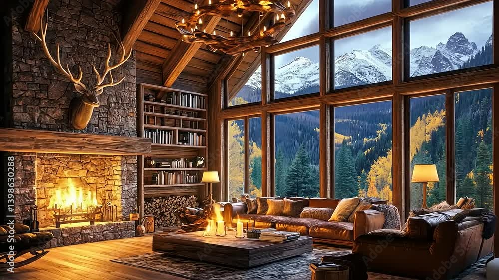 Cozy Mountain Cabin with Stunning Autumnal Views Cozy Mountain Cabin with Stunning Autumnal Views