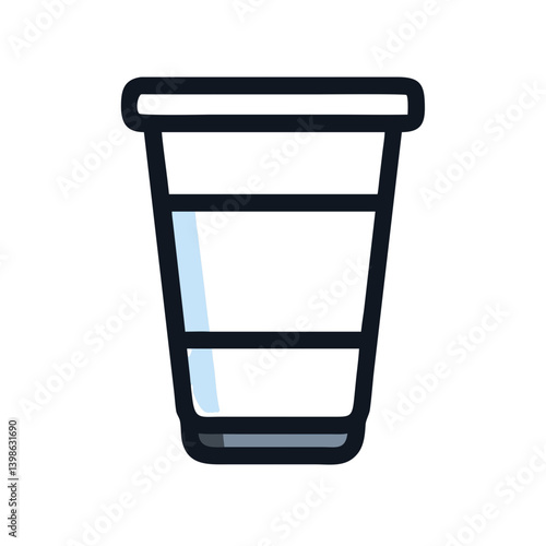 Plastic Cup Icon for Everyday Use and Convenience