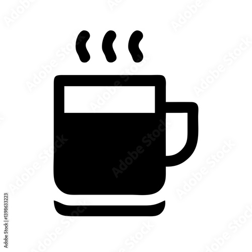 mug hot  vector flat icon