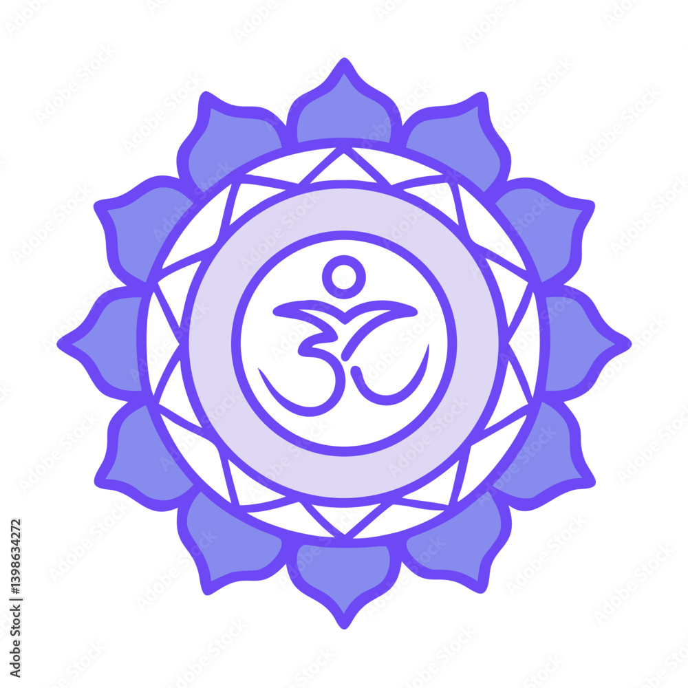 Sahasrara Icon for Spirituality and Enlightenment Sahasrara Icon for Spirituality and Enlightenment
