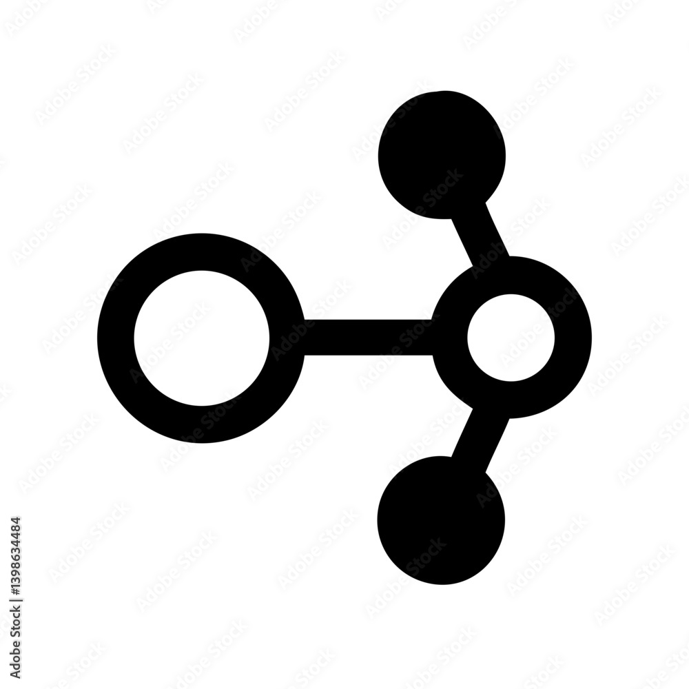 network glyph vector flat icon network glyph vector flat icon