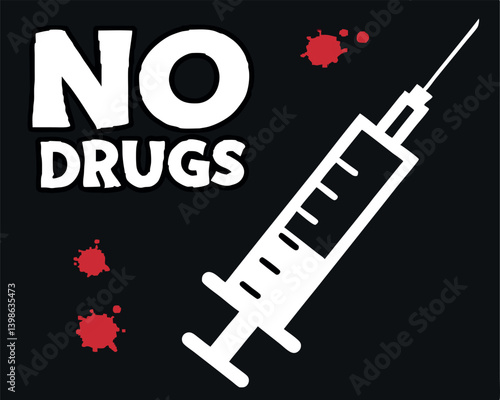 Say No to Drugs: A Powerful Visual Against Substance Abuse and Addiction