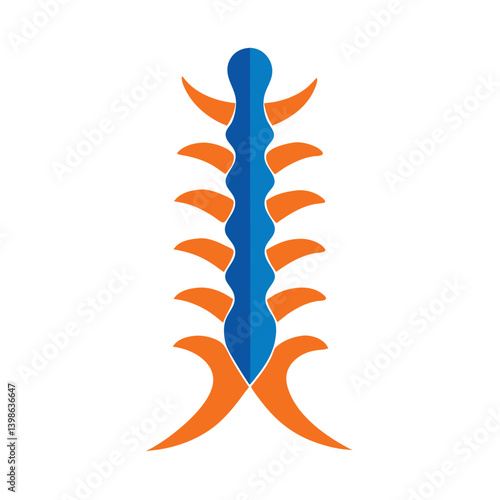 Spine Tech Logo Icon on a Clean White Background for Innovation