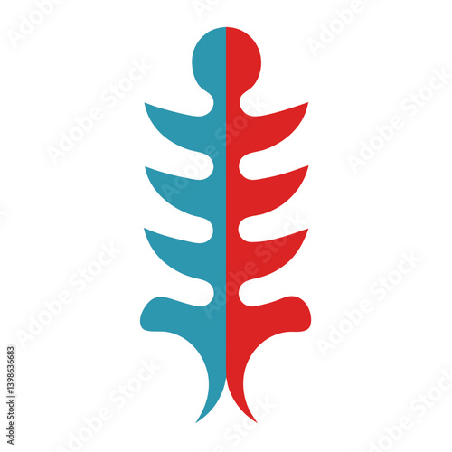 Spine Tech Logo Icon on a Clean White Background for Innovation