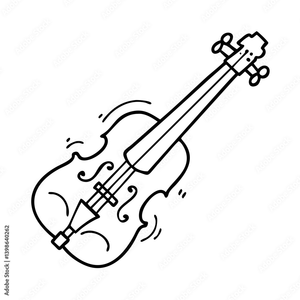 Obraz premium violin icon, violin vector illustration-simple illustration of violin, perfect for violin logos and icons