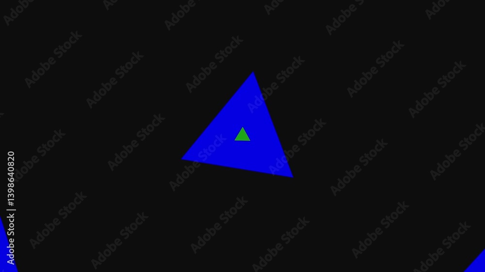 Blue Triangle Green Background. (1) Blue Triangle Green Background. (1)