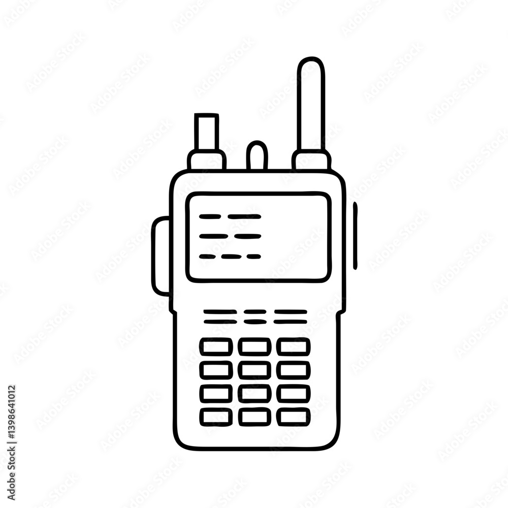 walkie talkie icon, walkie talkie vector illustration-simple illustration of walkie talkie, perfect for walkie talkie logos and icons