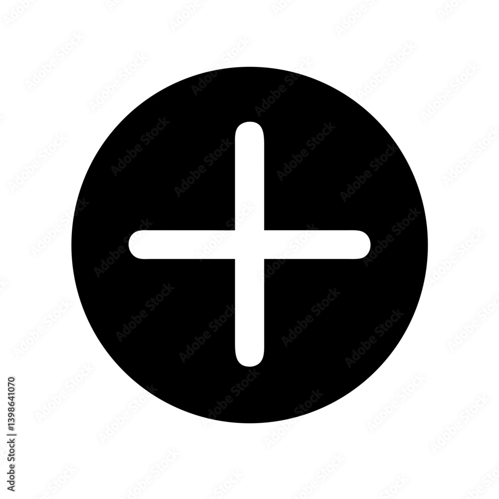 plus small glyph vector flat icon plus small glyph vector flat icon