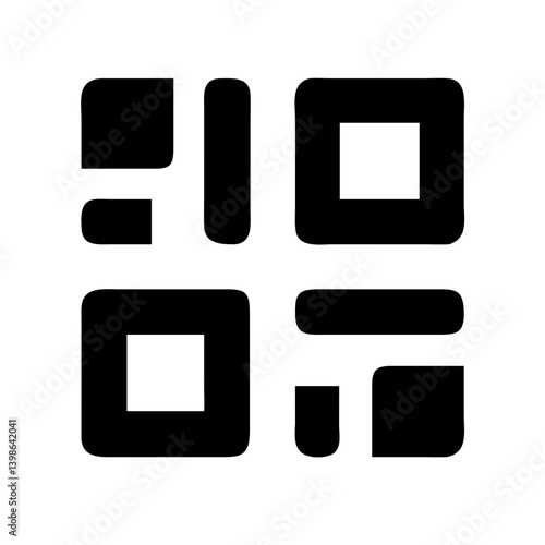 qrcode  vector flat icon