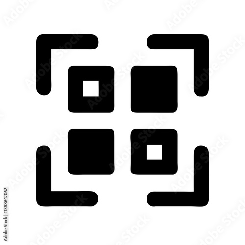 qrcode  vector flat icon